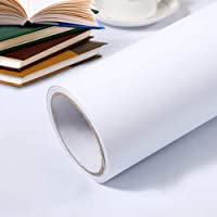 Hode Vinilo Autoadhesivo Mate para Muebles de Cocina- Dormitorio- 3 m- Vinilo- Blanco- Papel Pintado Pared Adhesivo para…